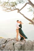 I ordered this dress in two sizes (large and medium) for my upcoming engagement photos. The large fit perfectly without it being way to fitted. It hugged my body just right! I receive so many compliments! I couldn't be happier! - Melissa A.