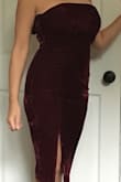 Love this dress. Very sexy with the side split up the leg. - Angela F.