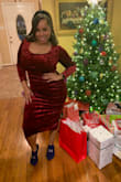 I walked into the room feeling like Beyonce. It hugged every single curve of my body like magic! I even ate and drank and grew a food baby and still looked so good in it. It complements every shape I had that night. This dress looked AMAZING, felt amazing, and is simply amazing. Perfect bodycon and classy yet very sexy. Perfect for holidays and date night. I wore it for Christmas and will probably bring this bad boy out again for Valentine's Day! - Christina M.