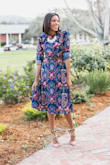 I had been eyeing this dress for a while and when a S finally came back in stock I bought it. It ended up being a little big for my taste, so I added a belt to cinch the waist. - Sierra S.