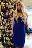 I love this dress and got a TON of compliments on it. The color is stunning and the fit is perfect. There is some stretch to it so it's a good choice for any body type.

Get ready to feel pretty! - Steph Q.