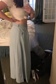 Absolutely beautiful! I love the color and the buttons running all the way up the front. It sits comfortably at my waist or it can be pulled up a bit higher. I love that it is long enough for how tall I am, maxi dresses/skirts often look like I am prepping for the flood. Love! - Cassedy C.