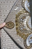 The stones delicately sewn. Very elegant, excellent quality. It's perfect - Gina R.