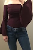 I love this bodysuit!!! I own it in both black and burgundy. I always get compliments. :) It pairs well with anything... jeans, skirts, pants, etc. highly recommend! - Linda R.
