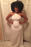 I wore this dress for a ball and it was amazing! It's a wonderful material and lasted all night. Since I'm short, it was rather long, but I was okay with that. I loved it. I'm usually a 10/12 dress, 12 pants, and 10 jeans. I also wear usually a L dress top, or M t shirt. - Chelsea L.