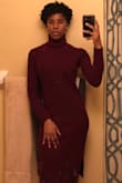 During the holiday season, I'm always looking for pieces that scream comfort, but still come hard on the style front. This dress checked off both boxes. It fit right in all the right places and is oh so cozy. I originally wanted it in the blush color, but it sold out on me. Fingers crossed another chance presents itself. Ladies buy this piece, don't hesitate. - Kyziah L.