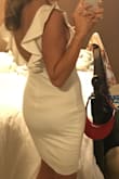 The back of this dress is EVERYTHING! Fits like a glove, yet still flattering! - Ashley B.