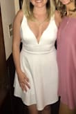 I wore this dress for my rehearsal dinner and it was so comfortable and flattering! It's a little tight in the waist compared to other Lulus dresses of the same size, but I wouldn't size up as it was minimal. Just keep in mind! - Jennifer S.