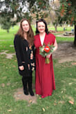 This dress was perfect for my Christmastime wedding! I chose to go with the unconventional route and wear red, and this dress was so comfortable yet glamorous. Truly grateful for finding this dress. As a tall girl who varies between a size 12/14 it was long enough and I had no problem wearing heels. It didn't hug my tummy (where my fat likes to live) and was so flattering. - Kelly V.
