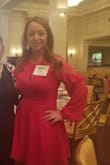 This dress is perfect. Fabric is elegant.
I'm a size large. 165lb and 36B.
Elegant for nighttime and to go to work!
It's the same as a pictured! - Lorena P.
