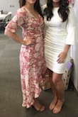 Really liked this dress, but the top half is super loose. Wrap part fit a little funny which may be why the top was extra big. Might get it altered but used double sided garment tape for the event I wore it to. - Taylor B.