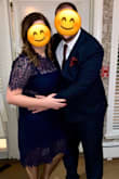 I was really worried about this dress given the see-through mid section and all over lace, but it couldn't have been more perfect for the winter wedding I attended!! Everyone was giving me compliments, including the beautiful bride!! It was looser than I thought, but I wouldn't change the size! The fabric underneath the chest area was just the right size too (I was nervous because of my large bust that it's be too skimpy). Definitely can't wait to wear it again to another event. Highly recommend- even for all you bustier ladies like me! - Sara B.