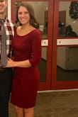 I was a little nervous a first buying this dress, but ended up loving it! It was perfect for a December wedding. The length is just right and the off the shoulder look gave the perfect hint of sexy. I got tons of compliments all night! Definitely a more form fitting dress! Can't wait to wear it again. - Emily S.