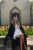 This is one of my favorite dresses! I wore this for my graduation and I got a lot of compliments on it. The skirt wrinkles easily, but that is my only complaint. The embroidery is beautiful and I love the way it flows on me. - Savannah S.