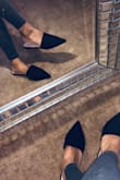But due to the pointed toe, these run a little small, I would order a half size up. I recently had minor back surgery so I'm not supposed to wear heels for awhile, these were the perfect "shoe in" replacement for dressy heels while still being comfortable and easy to walk in. Suede looks classy. - Jasmine C.