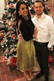 I ordered this skirt for my boyfriend's office holiday party. I received so many compliments on the skirt! The color is really beautiful. I ordered a small which fit great. I did have to get it hemmed though since I am short. - Kimberly S.