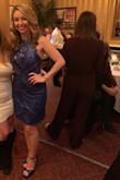 This dress was beautifully made and great quality! It fit well in the belly area, but it was loose under my arm by my arm out area. I pinned and stitched it a little and now it fits perfectly! It was a big hit at my work Christmas party!!! - Stacy G.