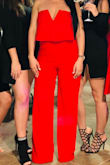 Ordered this as a Christmas Eve birthday outfit. I am a regular size medium, I ordered my normal size and it fit perfectly throughout the body. However, it was extremely long and I had to have that fixed. It is well made, has double layered material, and is very stretchy. - Johana B.