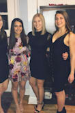 The dress fits true to size. It was super comfortable and didn't ride up much for a bodycon dress. Great for a semi-formal event! - Haley G.