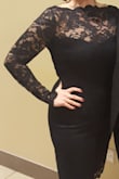 I bought this dress for a formal NYE event and loved it. The long sleeved and knee length are perfect for a winter event and I received many complements!
I did exchange a LG size for an XL, which was VERY easy with the return policy. The LG was a bit too snug in the mid section for me, which is were I carry all my weight. But the XL fit perfectly. 
I will defiantly look to Lulus for any dress needs in the future! - SARAH D.