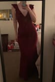 Quality material. No need for a bra, petals, etc. I'm tall with big thighs, wide hips, and small boobs. It is usually hard to find a dress that will fit correctly on the bottom but not be baggy on the top. But the material clung in all the right places. - Sarah M.