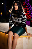 I wanted to do a small photo-shoot for my birthday and wanted a green "leather" skirt so badly! Found it on Lulus, got in perfect timing and fit perfectly! The price for the actual skirt surprisingly wasn't bad ! I love, can't wait to find other pieces to wear it with! - Markesia T.