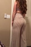 These are probably my new favorite beach pants!! I've gotten a lot of compliments on them as well!!  The fit is amazing and super comfy. Only thing is they are see through, but other than that no complaints! - Caroline