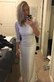 I wanted an affordable wedding dress that was simple and elegant. This dress met all of my expectations. I love the open back with the scalloped lace. It also fit like a glove and wasn't extremely long on me. I'm excited to wear this for my wedding in June and can't wait to show my fiance. I'll post pictures of the wedding when I get them done later this spring. - Michala O.