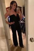 I bought this for my NYE outfit. It shipped and was delivered within a reasonable amount of time, especially since I ordered around the Christmas holiday. The material is thick & stretchy. I was very pleased with how well it is made. I danced all night long and didn't have to worry about it working it's way down. Stayed in place great. Highly recommend! I'll purchase the red or green soon also!! - Kim M.