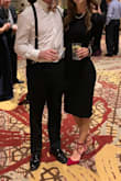 These heels look great, but they aren't too comfortable. I wore them to a winter wedding and my feet were a bit tired and sore after a few hours, but the moderate height makes them more than doable. I like that they are elegant without being over 4 inches high. - Connie S.
