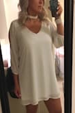 Wore this for a NYE party and got so many compliments! The fit is very slimming and so comfortable. I will be buying other colors! - Laura C.