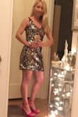 This was my first order with Lulus, and I am impressed with the quality for the price point! This dress is really pretty with multi-color sequins. I wish it were two inches shorter (I am considering getting the dress hemmed). The length is probably perfect on most people...but I am on the shorter side. I wore this dress on NYE and received so many compliments. I am definitely going to wear this dress again...probably to a Christmas party next year or another festive event. I love how I can wear a normal bra with the dress as well. - Kristi D.