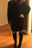 I have been looking for a cute sweater dress for awhile and this one definitely exceeded my expectations! I was a little hesitant to buy it because I thought it would be too short, but it was the perfect length! I definitely recommend! - Ashley H.