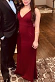 The straps and length of the dress were a little long. Got them altered which was no biggie. Got lots of compliments! - Lourdes M.