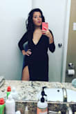 I get a lot of compliments when I wear this dress. I've worn it about 3 times and I'm not going to stop. Super sexy, shows just the right amount of cleavage. It really turns heads! - Kristi S.