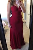 This dress is really great! Perfect length with heels, good fit through the body, and the back is amazing! - Nora M.