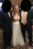 This dress was much higher quality than the pictures eluded to (beading specifically). It ran long for me, but was easily hemmed. Perfect for my wedding day. Comfortable and easy to walk/sit in. - Kaylee N.