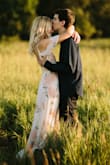 I chose this dress to wear for my engagement pictures and it is BEAUTIFUL! It fits true to size and is super comfortable. I am 5'9", so I am usually worried about length, but this dress was perfect! Would work perfectly for a bridal shower, photos, and even a wedding guest dress. - Halsey T.
