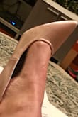 They're wide, fat, and and long and definitely not sleek. So if you're a true 8.5 like me, be safe an order an 8? I was so upset because otherwise the quality, satin color lightly beige meets pale nude/pink is very sweet. I would prefer a more defined point in the toe as well I think they look kind of cheap. I'm hoping the pink pair I ordered that haven't arrived yet, will look better miraculously. - Mariana P.