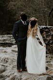 We eloped in a national park in the winter and the dress couldn't have been more perfect! It was so comfortable and the details are so beautiful. I actually had another dress and stumbled upon this one and it was the best decision to switch! LOVED it! Especially for the price! - Celia H.