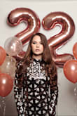 I bought this for my 22nd birthday and this dress is gorgeous. It is so classy, but at the same time fun because of the sequins. It fits perfectly and looks so flattering. I definitely recommend purchasing! - Catherine F.