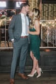 I loved this dress! Just the right touch of sexy and and classy. I have a bigger bust size and the bust area fit well - not sure if it would fit someone with a smaller chest the same way. - Emily N.