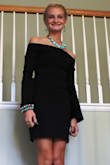 This dress is the perfect little black dress. Fit great, looks great, and comfortable to wear. - Paxton M.