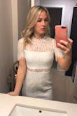 I think it's a pretty dress, but it just didn't look great on me. I ordered an xs and even that fit a little too big. I think if it fit tighter it would be a lot cuter though. - Lauren P.
