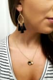 I've been wanting to order these for a while, but they go out of stock quickly. I finally bought them and I love them! They are lightweight and don't weigh down your earlobe. - Joanna F.