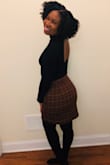 It's the perfect fall skirt. Wore it with black and I love it. - Nicolet F.