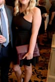 I absolutely love this dress. It is so flattering. Tight/loose in all the right places. The cut out is subtle enough where it is still appropriate for a wedding/formal event. (Also the material is stretchy so it is very comfortable!) I love that it flows out from the waist- which means you don't have to worry about getting a "food baby" after eating :) I got so many compliments on this dress, and I will definitely be wearing this dress again!!! - Lydia F.