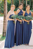 Got these dresses as my bridesmaid dresses and loved them! It's a little difficult to wear a bra with, but not impossible. - April F.