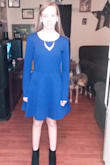 The dress is lovely. It looks awesome on my daughter. - Amanda C.