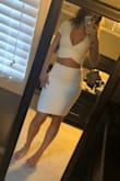I ordered this for my Bach party in Vegas and can't wait to wear it!!! It's tight but not too tight! Hits ALL the marks. Planning to buy it in red for another Bach party I'm attending. - Christina V.